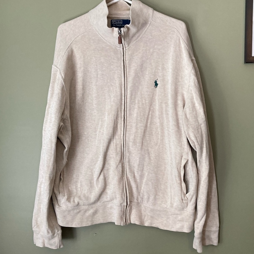 Ralph Lauren polo vintage blue label zip up sweater